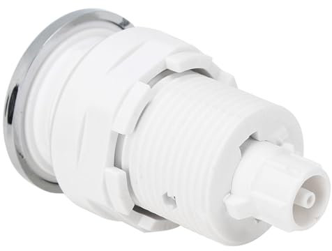 ZASCHMOY Interruptor de Presión de Aire Neumático Impermeable con Flujo de Aire Ajustable para el Orificio de Montaje 28 Mm | Material de ABS de Grado Alimenticio | Adecuado para el Desechador de