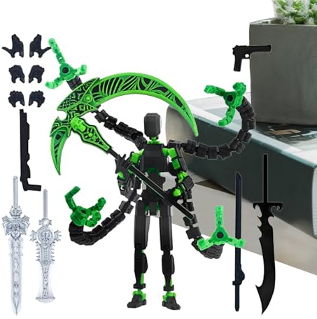 Generisch Actionfigur 3D Gedruckt | Flexible Sensorik Figur,Mehrfach Gelenkiges Modell Zum Aufstellen Für Spieler Kinder Jugendliche Nachttisch Arbeitsplatz
