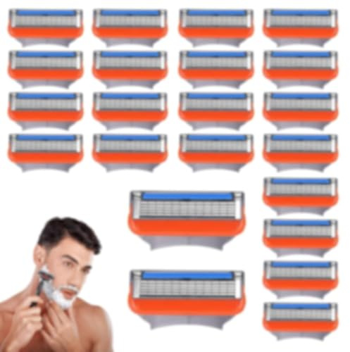 24 Stück Fusion 5 Rasierer-Nachfüllpackungen für Männer