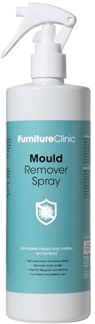 Furniture Clinic Bathroom Mould Remover Spray - Indoor Cleaning of Shower & Bath Grout, Sealant, Tile, Walls & Ceiling - Mould Killer & Mildew Stain Cleaner - Mould Spray for Spore Removal - 500ml