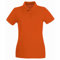 Klassisches Piqué-Poloshirt für Damen, Orange, Gr. 46
