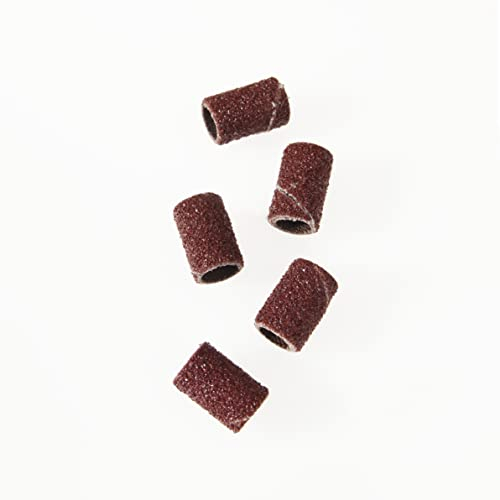 Promed Lot de 100 manchons abrasifs professionnels à grain grossier, ongles en gel, ongles en acrylique, bandes abrasives pour manucure et pédicure