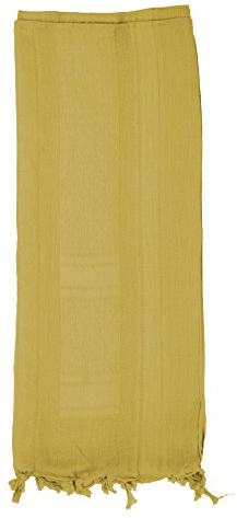 Mato & Hash Keffiyeh Schal im Militärstil, 100 % Baumwolle Gr. Single, gold