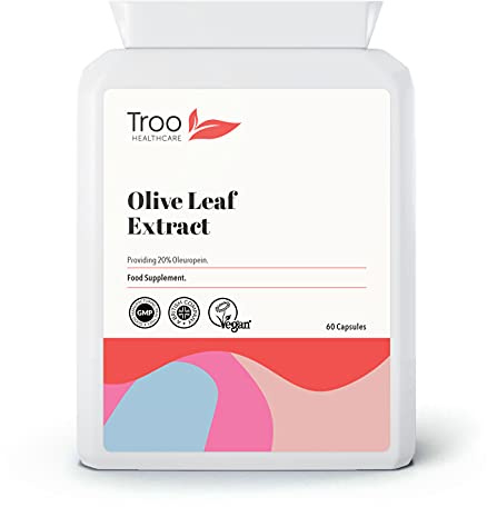 Troo Health Care Olive Leaf Extract Capsules | 60 Count with 6750mg per Cap - Daily Immune Support Supplement with 20% Oleuropein