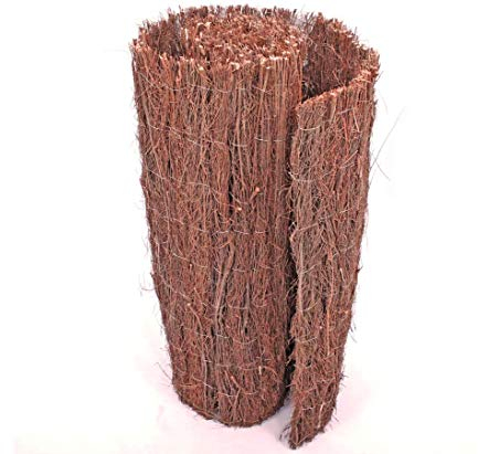 bambus-discount.com Heidekrautmatte Korsika2 175 x 300cm mit ca. 2,5kg pro qm - Dicke Heidematte als Sichtschutz 1,75m x 3m