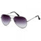 Caspar SG033 klassische Unisex Retro Flieger Sonnenbrille, Farbe:silber/schwarz getönt
