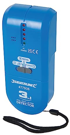 Silverline 3-in-1 Detector Compact 1 x 9V (PP3) (477936)