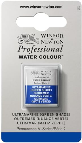 Winsor & Newton Professional Watercolor, Half Pan, Ultramarine Green Shade