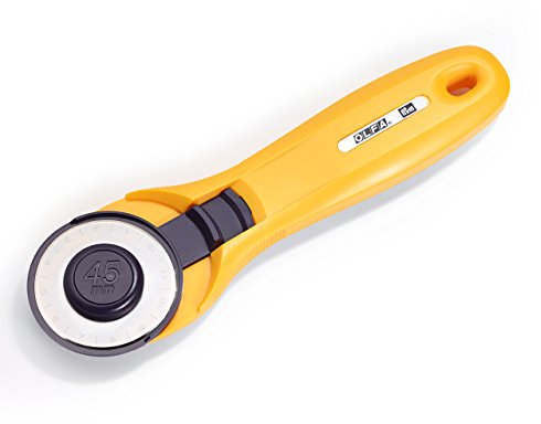 Prym 611379 Rollschneider Maxi EASY 45 mm, Gelb