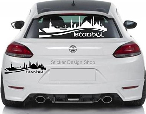 Istanbul City Skyline Auto Laptop Aufkleber Wandtattoo Türkiye Istanbul Sticker (180 x 59 cm)