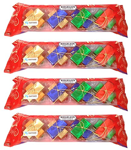 Milchschokolade Neapolitanische Pakete Weihnachtsbaumschmuck Fairtrade Kakao Riegelein 45g (4 Stück)