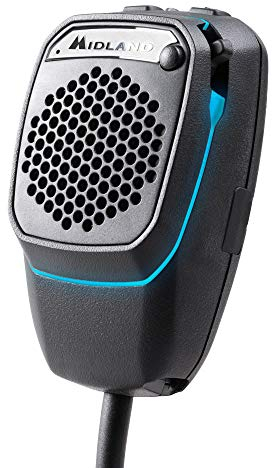 Midland Dual-Mike 6 Pin, Bluetooth und CB-Mikrofon, kompatibel mit CBTalk App, mit 6 Pin Anschluss, DSP-Signalprozessor, Freisprecheinrichtung
