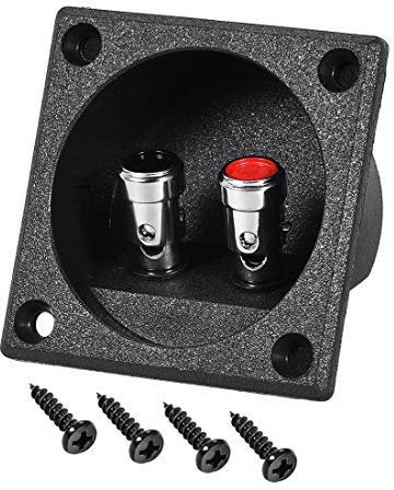 N/A 2-Wege Frühling Post Lautsprecher Terminal Clip Kommuniziert Anschluss Audio Kabel Klemme Band 1 Stück