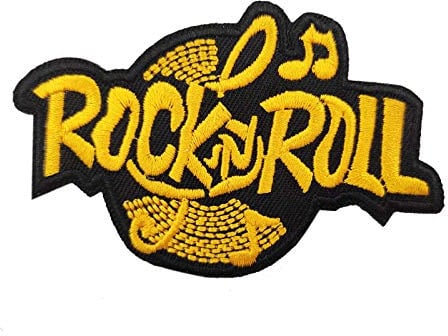 Cute-Patch Musical Note Rock n Roll Embroidered Iron on sew on Patches