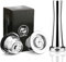 i Cafilas Capsules Nespresso Reutilisables inox Réutilisables de café Rechargeables Pour Machine À Café Nespresso dosette (2 PACK,1 Tamper)