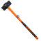 WEDO Fäustel Vorschlaghammer Mit Fiberglasstiel 6300g, Schlittenhammer, Hardware Werkzeug, Stemmhammer, Großer Hammer, Kohlenstoffstahl, Rutschfester Griff, Langlebig, Länge 894mm