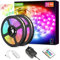 Lepro LED Strip Lights Music Sync 20M (2x10M), 5050 RGB Colour Changing LED Strip with Remote and Plug, Dimmable Stick on LED Lights for Bedroom, Kitchen, Party, Teen Girl Kids Room Decor