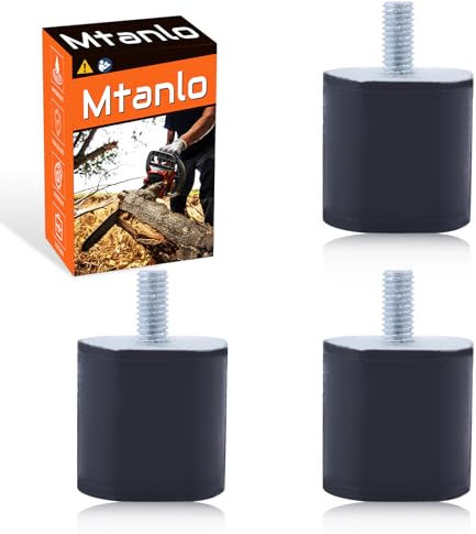 Mtanlo AV Annular Buffer Kit for Stihl MS200 MS200T 010 011 012 Chainsaw, OEM Replacement Parts 1116 790 9600 (3 Pcs)