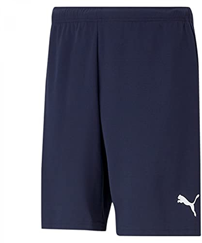PUMA Herren Teamrise Shorts, Peacoat-puma White, L EU
