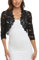 MISS MOLY Bolero Damen Festlich Spitze Jacke Kurz Hochzeit 3/4 Ärmel Strickjacke Oberteil