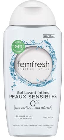 Femfresh - Lavant Intime Gel für empfindliche Haut, 0%, mit Lotusblütenextrakten & Bambus, 250 ml