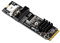 Xiwai 5Gbps Type-E USB 3.1 Front Panel Socket & USB 2.0 to NVME NGFF M-Key Express Card Adapter for Motherboard