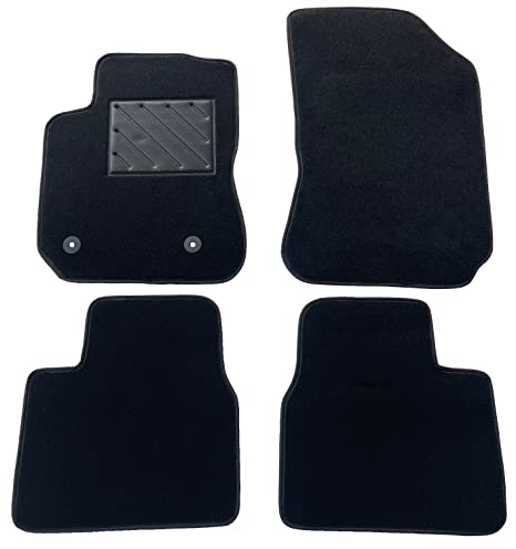 Tappetini per Citroen C4 Cactus (2014-2019) Tappeti su Misura, Antiscivolo, battitacco in Gomma Rinforzato, Bottoni di Ancoraggio
