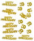 Gold Foil Confetti - Happy Anniversary Table Decorations (50th Golden Confetti)