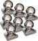 7 x Pfostenkappe Pyramide mit Kugel Edelstahl poliert für 100er Pfosten Pyramidenform Abdeckkappe Pfostenabdeckung von SO-TOOLs®