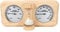 ikare Sauna Thermometer und Hygrometer - 3 in 1 Holz Sauna 15 Minuten Sanduhr Sanduhr Wandmontierter Saunaraum Zubehör