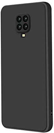 AK Funda para Xiaomi Redmi Note 9S / 9Pro / 9Pro MAX,Funda de Liquida Silicona con Forro de Microfibra Suave para Redmi Note 9 Pro/9S/9Pro MAX 6.67(Negro)