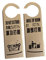 STOBOK 2Pcs Plastic Door Knob Hanger dress rack Door Hanger Sign hotel warning tag clothes shelf Christmas Door Hanger racks door knob hanging sign coat hanger do not disturb earth tones