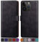 SUANPOT Design für iPhone 15 Pro 6.1 Hülle PU Leder [RFID Schutz] Handyhülle Lederhülle Klapphülle Kartenfach Flip Cover für Apple 15 Pro Handy hülle Leather Wallet Phone Case Schwarz