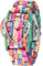 Tiong Montre en bois pour homme - Fabriquée à la main - Multicolore - Montre analogique à quartz, Wq2003 - Multicolore, Rétro