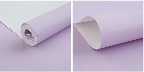 Violett Vliestapete Moderne Minimalistische Einfarbig Tapete 3D Einfarbige Farbe Tapete für Wohnzimmer Schlafzimmer TV Hintergrundwand - 0,53 m x 9.5 m