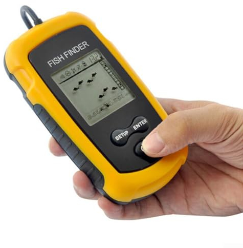 SPORTARC Angelfinder Wired Fishing Sonar Sensor Fishing Alarm for Fish Depth Detection Portable Sonar Fish Finder Fishfinder Depth Detection Range