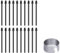20 pcs Marker Pen Tips Compatible with Remarkable 1/2 Tablet Pen, Replacement Tips/Nibs for Remarkable 1/2 Pen and Remarkable Plus Pen Tips/Nibs with Tool (20 Pcs Black)