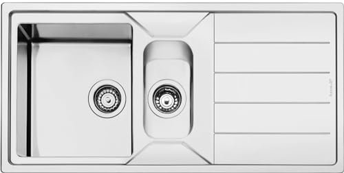 SMEG LDR102-2, Fregadero MIRA, Stainless steel