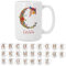 Bee Ingenious Tazas personalizadas con nombre e inicial C: Tazas de cafe A-Z de ceramica Tazas de desayuno con letra Taza XL 443ml Tazas originales para regalar Tazas de te A-Z (C)