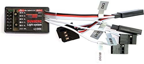 HUTIANSN For DumboRC X4 X5 X6 X6P Universal LED Controller Modul Licht System Sender 1/10 1/8 for TRX4 Axial SCX10 D90 RC Auto Boot (Color : 1 piece)