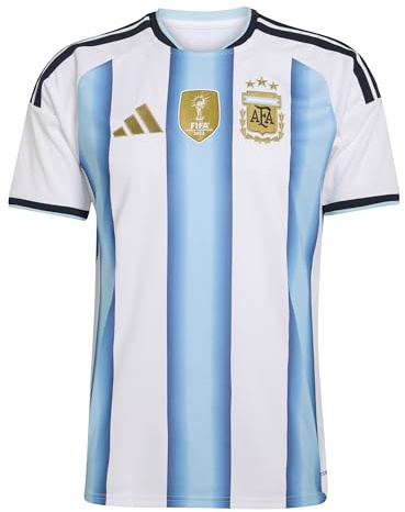 adidas Mens Argentina Home Shirt World Cup 2026 Short Sleeve White/Blue M