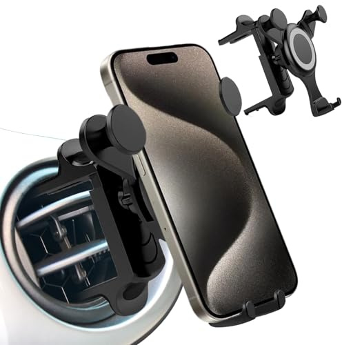 Car Phone Holder Car Mount Accessories for Mercedes Benz S/E/C Audi-TT Mini Cooper Jeep Ford Adjustable Round Vents Mount for All Circular Air Vents Compatible with iPhone 16/15/14 Pro Max Samsung