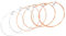 Sosoport Cuerdas de Guitarra Folk Madera 6 Cuerdas de Repuesto Cobre Guitarra Duraderos Fáciles de
