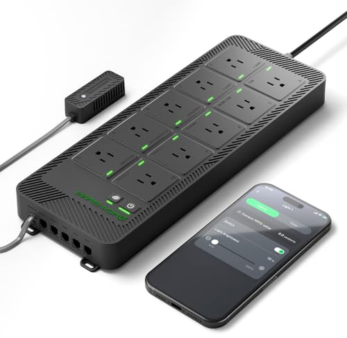 Mars Hydro iHub-Pro 10AC Power Strip Kit, 10-Fach All-in-One Smart Growroom-Hub, WiFi-Klimasteuerung für Licht, Temperatur, Luftfeuchtigkeit & VPD