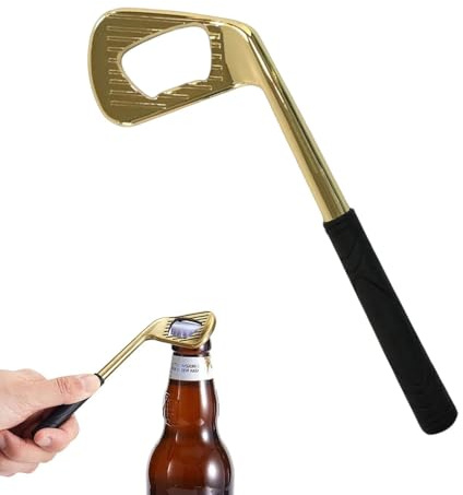 dinghaole Golfschläger-Flaschenöffner, lustiger Flaschenöffner, Metall-Bieröffner im Golfer-Design für Sportfans, Lustige Bar-Utensilien für Golf-Liebhaber, Rostfrei & Langlebig