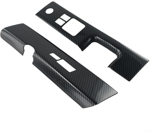 Kohlefaser-Innenverkleidung für 350z Z33 2006–2008, ABS-Kunststoff-Schalterabdeckungen, Ersatz, vorne links rechts Glassteuerungsdekoration, Vor-Vor-Vor-Vor-Vor-Vor-Rechts-Glas-Steuerungsdekor