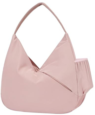 Generisch Sac à bandoulière de fitness avec support pour tapis de yoga et compartiment à chaussures pour les activités sportives et de fitness, Rose, Taille unique pour tous, Sac à dos en bandoulière