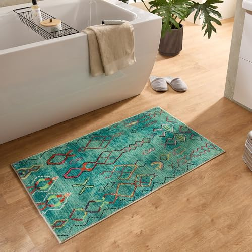 Gino Falcone Badematte - Ariella aus Polyester (Microfaser) | Größe 60 x 100 cm ; Farbe Türkis