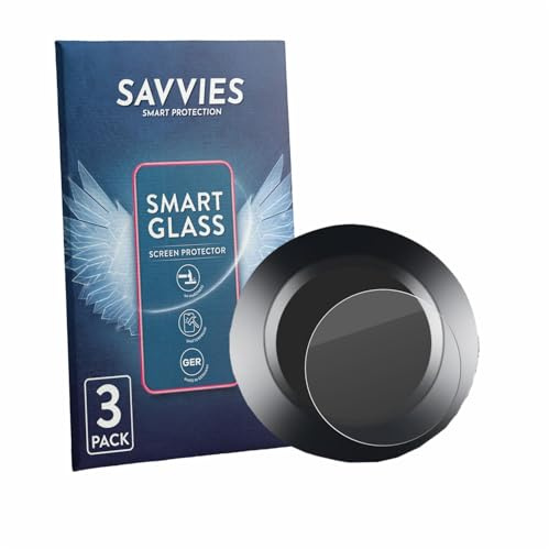 Savvies 3 Stück Panzer Schutz Glas für ZMCVOE Bike Computer 9H Schutzfolie HD Klar, Blasenfrei, Anti-Fingerabdruck, Stoßfest, Displayschutz