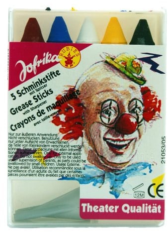 Jofrika Schminkstifte mit Spitzer, 5er